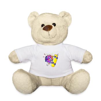 Donut Skateboard Skater - Nounours - blanc - Devant