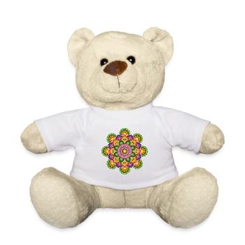 Blumen Mandala - Teddy - Weiß - Vorne