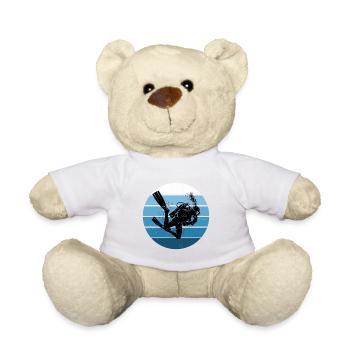 Free Dive Herren Diver Tauchen Scuba Diver - Teddy - Weiß - Vorne