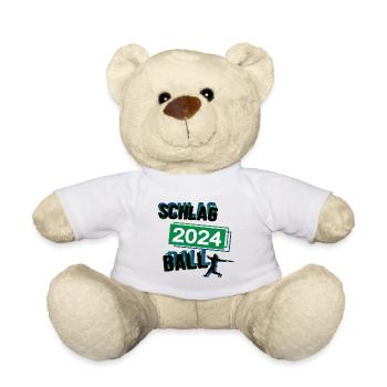 Schlagball Spieler Team Turnier Mannschaft in 2024 - Teddy - Weiß - Vorne