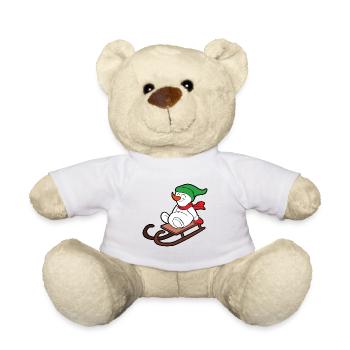 Schneemann - Teddy - Weiß - Vorne