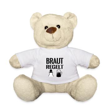 braut regelt Bier Junggesellin Beste Braut - Teddy - Weiß - Vorne