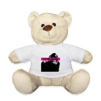 Monkey Amazing Monkey Monkey Gorilla Chimpanzee - Teddy Bear - white - Front