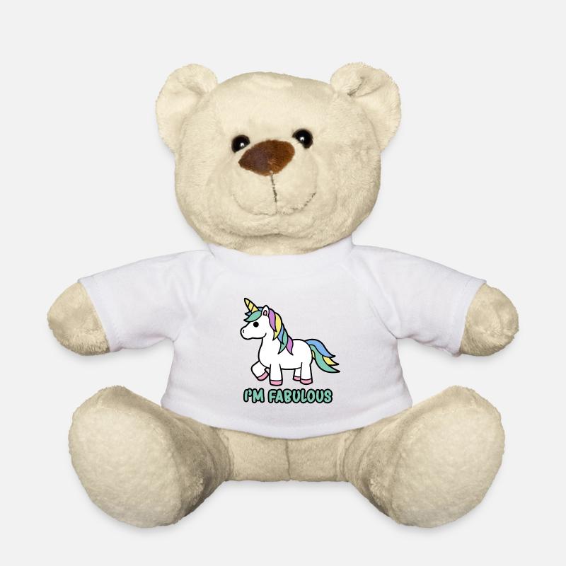 Je suis fabuleuse Licorne - Nounours - blanc