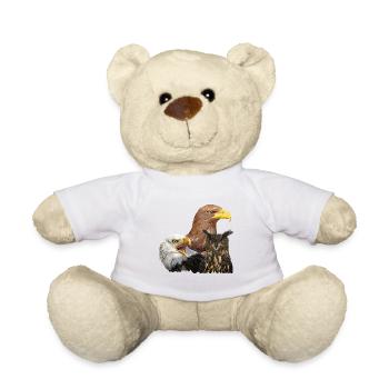 Eule und Pygmäen - Teddy - Weiß - Vorne