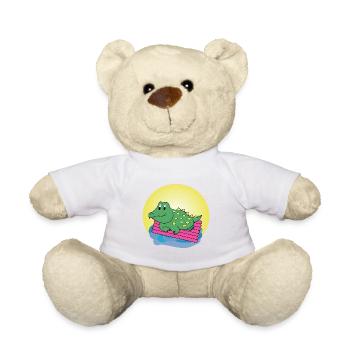 Kai Crocodile - Cadeau - Idée cadeau - Nounours - blanc - Devant
