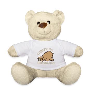 Fitnessstufe: Winterschlaf Schläfriger Kopf Gesche - Teddy - Weiß - Vorne
