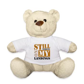 Still Working On My Landings - Teddy - Weiß - Vorne