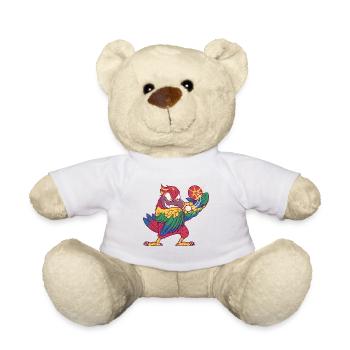 Ping Pong Parrot Outfit Table Tennis Bird - Teddy Bear - white - Front