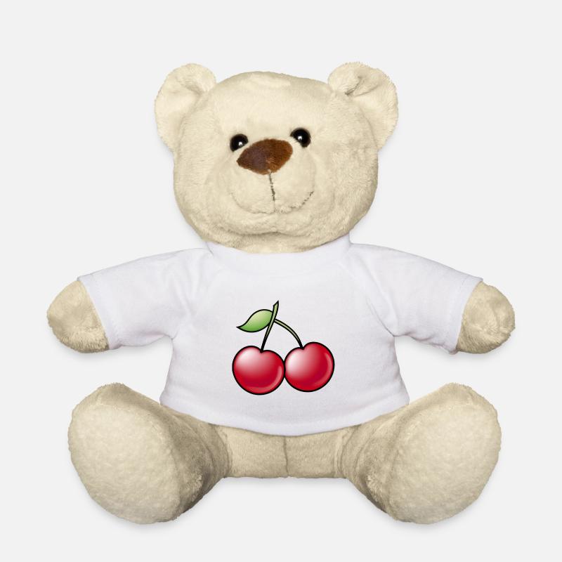 Cerises - Nounours - blanc