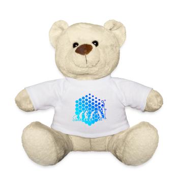 Raquette de paddle-tennis pour femmes - Nounours - blanc - Devant