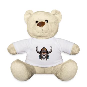Wikinger / Thor / Odin / nordisch / keltisch - Teddy - Weiß - Vorne