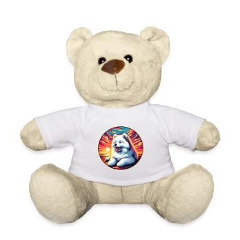Samojeden Hund Geschenke Niedlicher Samojeden Hund Grafik - Teddy - Weiß - Vorne