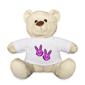 Osterhase Symbol Ostern - Teddy - Weiß - Vorne