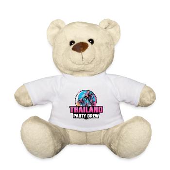 Thailand Party Crew Urlaub Spruch - Teddy - Weiß - Vorne