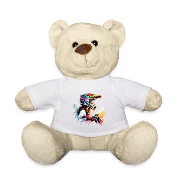 Motocross Femmes Filles Fille - Nounours - blanc - Devant