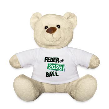 Federball Spieler Team Turnier Mannschaft in 2025 - Teddy - Weiß - Vorne