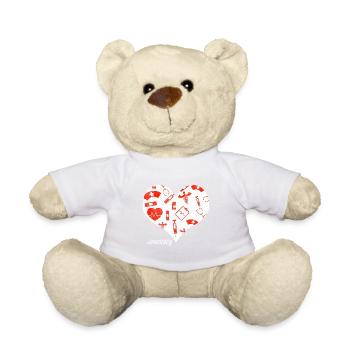 Infirmière En oncologie cardiaque I Cadeau - Nounours - blanc - Devant
