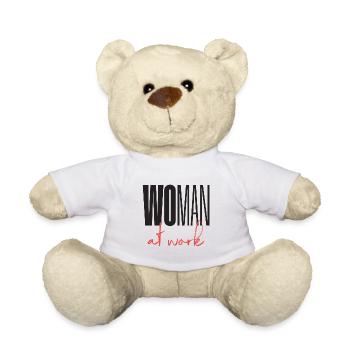 La femme au travail - Nounours - blanc - Devant