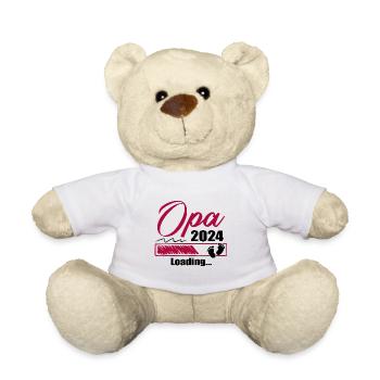 Werdender Opa 2024 Opa loading Geschenk Männer - Teddy - Weiß - Vorne