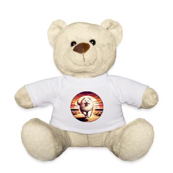 Chien Samoyède Cadeaux Mignon Samoyède Chien Graphique - Nounours - blanc - Devant