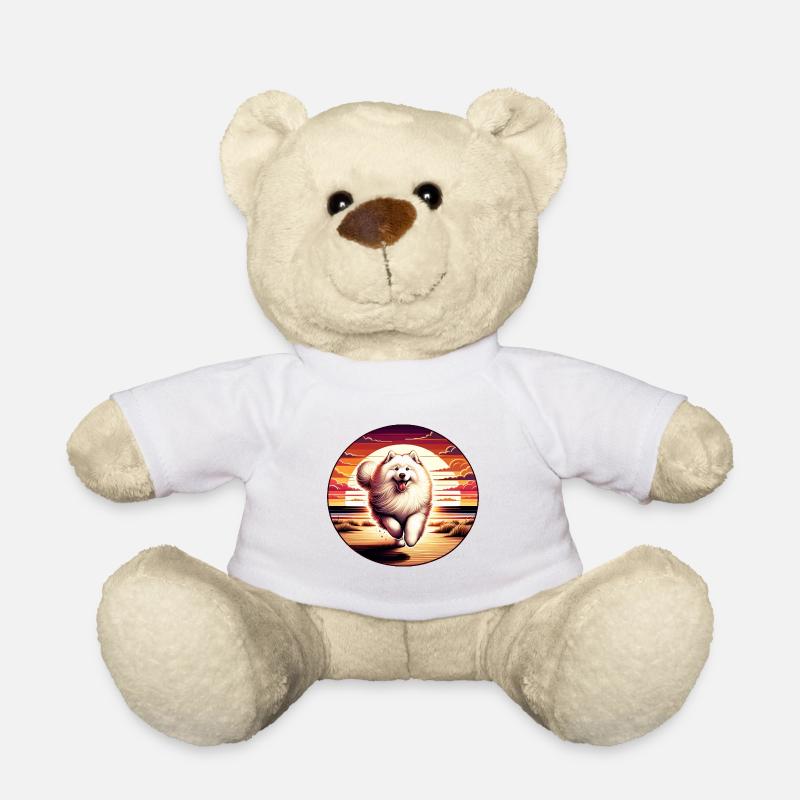Chien Samoyède Cadeaux Mignon Samoyède Chien Graphique - Nounours - blanc