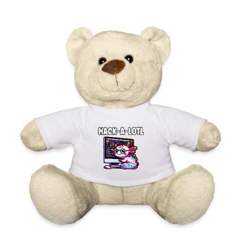 Lustige Codierung Axolotl Programmierung Geschenk - Teddy - Weiß - Vorne