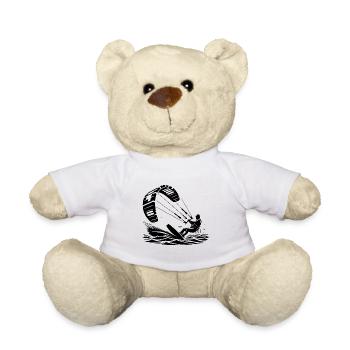 Kitesurfen Kitesurfer Kiteboard - Teddy - Weiß - Vorne