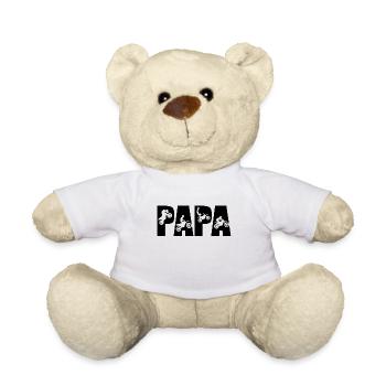 Motocross Dad Dad Motorcross Motorcycle Gift - Teddy Bear - white - Front