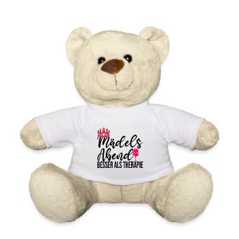 Mädelsabend Wein Weintrinker Weinglas - Teddy - Weiß - Vorne