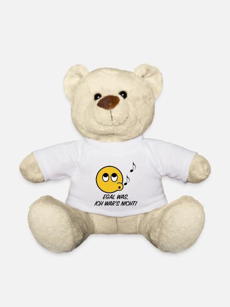 Egal was, ich war s nicht | lustige Sprüche lachen - Teddy - Weiß