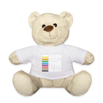 Continuez à vous entraîner Black Belt Poison - Nounours - blanc - Devant