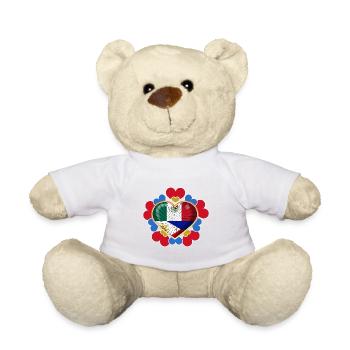 Philippines Filipino Mexico Heart DNA I Gift - Teddy Bear - white - Front