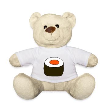 Nigiri,Lachs,Fisch, Reis, Japan Küche - Teddy - Weiß - Vorne