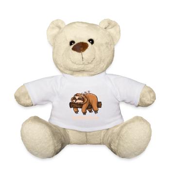 Verschlafen Faultier - Teddy - Weiß - Vorne