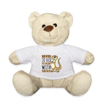 Never to old to play with Gecko - Teddy - Weiß - Vorne