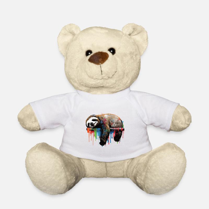 Paresseux graffiti - Nounours - blanc