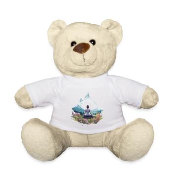 Meditation in den Bergen - Teddy - Weiß - Vorne