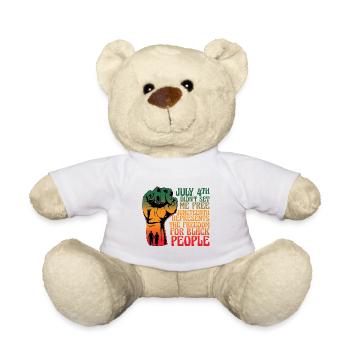 Le 4 juillet ne m’a pas libéré - Nounours - blanc - Devant