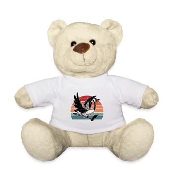 Funny Canadian Goose - Teddy Bear - white - Front