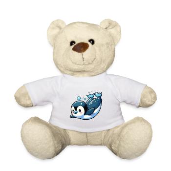 Pingouins mignons Petit pingouin Pingouin amoureux des pingouins - Nounours - blanc - Devant