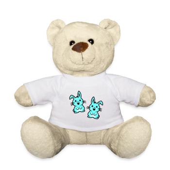 Osterhase Ostern - Teddy - Weiß - Vorne