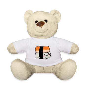 Cadeau de nigiri japonais mignon - Nounours - blanc - Devant
