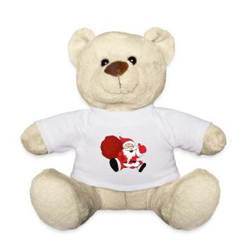 Santa Claus - Teddy Bear - white - Front