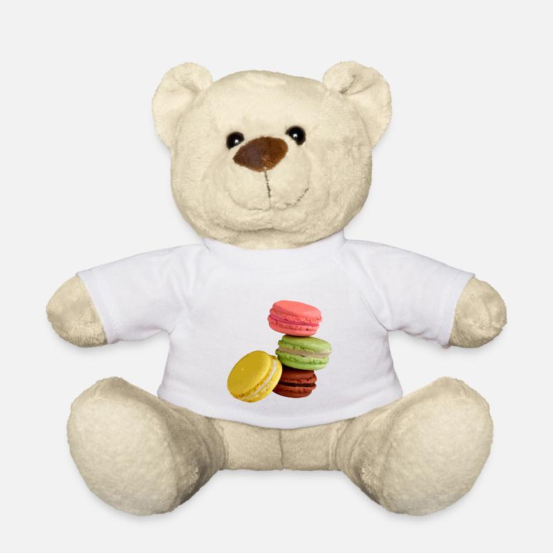 Macaron - Teddy Bear - white