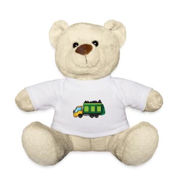 Camion à ordures Camion à ordures Camion à ordures Müllmann Abfall - Nounours - blanc - Devant