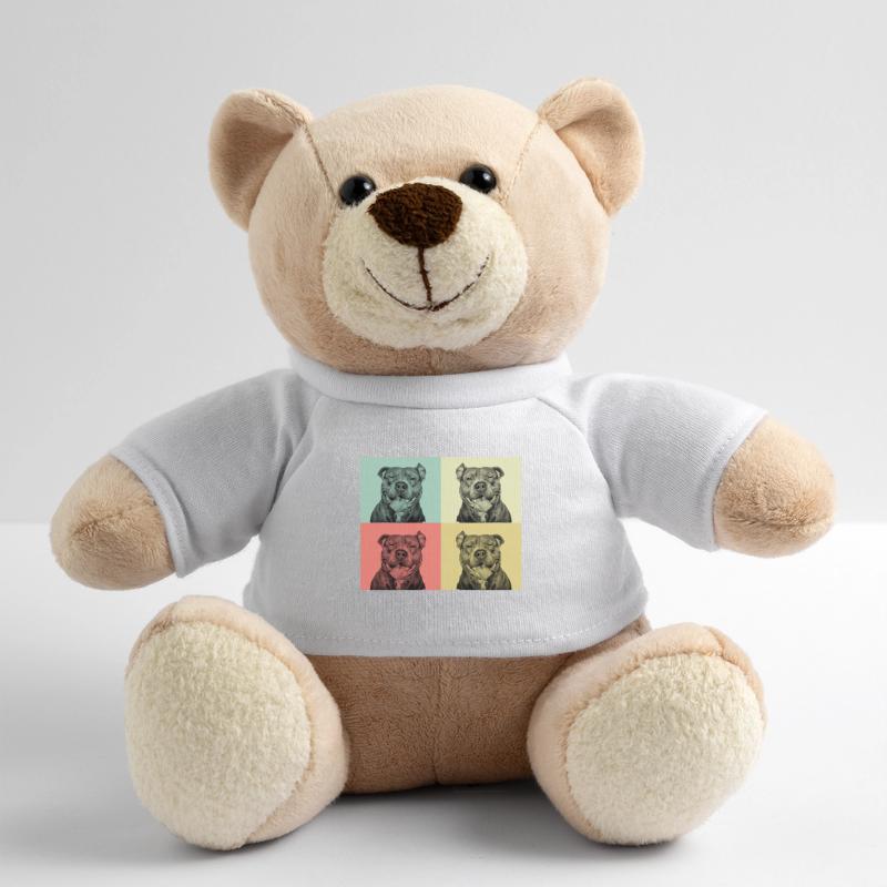 Pitbull - Smiling pit face Teddy Bear