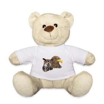 Pigargo und Eule - Teddy - Weiß - Vorne