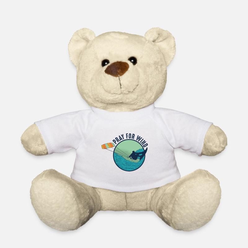 Kitesurf cadeau Kiteboarding Kitesurfer Gesche - Nounours - blanc