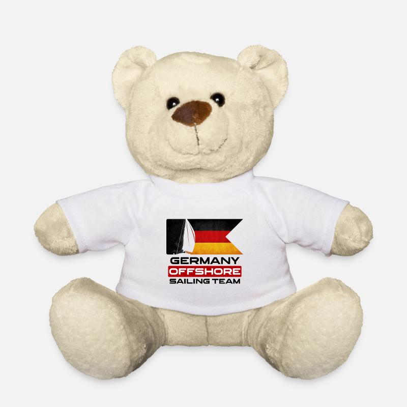Voile Bateau Offshore Équipe Marins - Nounours - blanc